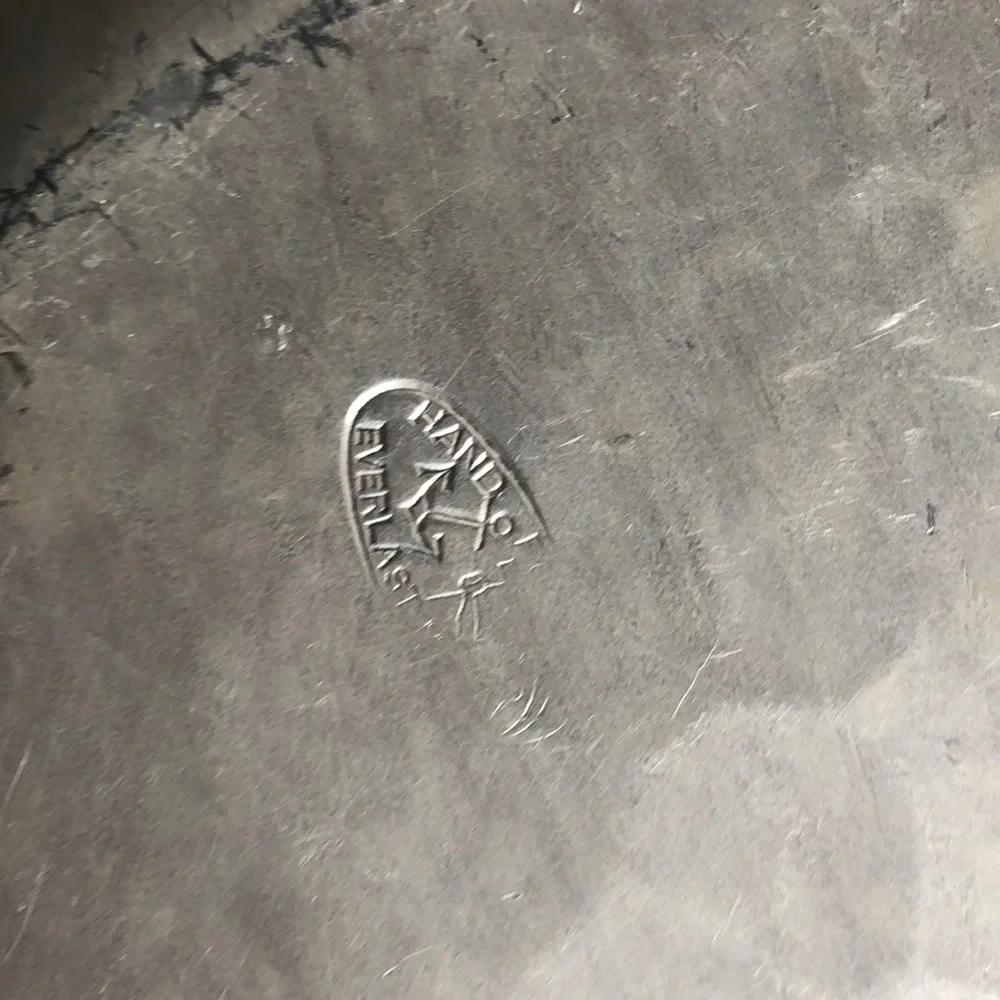EVERLAST MID CENTURY MODERN HAND FORGED ALUMINUM DOGWOOD PATTERN BOWL